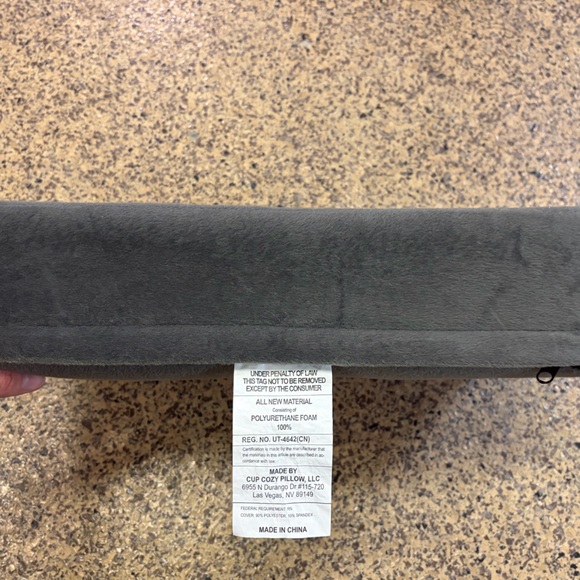 Cup Cozy Pillow in Gray - Picture 4 of 6